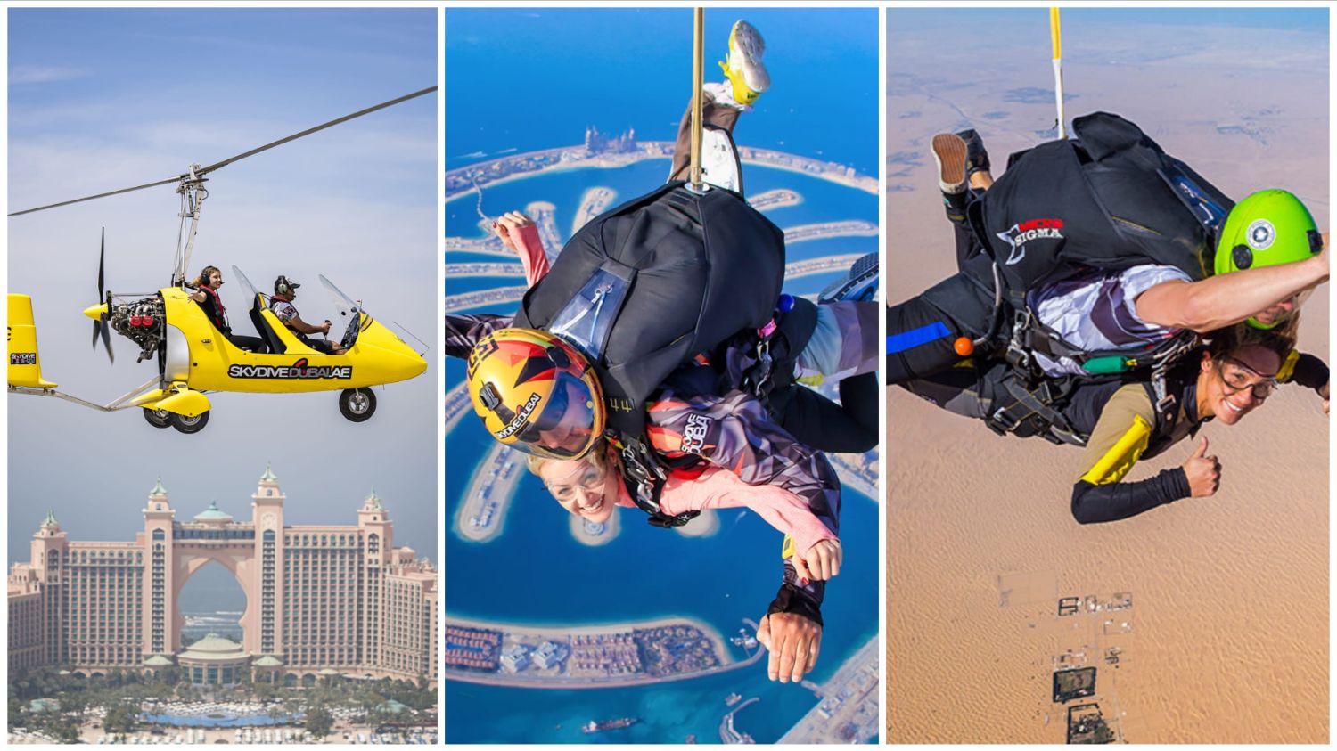 SkyDive Tandem over the Desert OR over the Dubai Palm (with Video & Pictures)